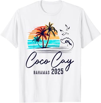Coco Cay Bahamas 2025 Vacation Souvenir Matching Family T-Shirt