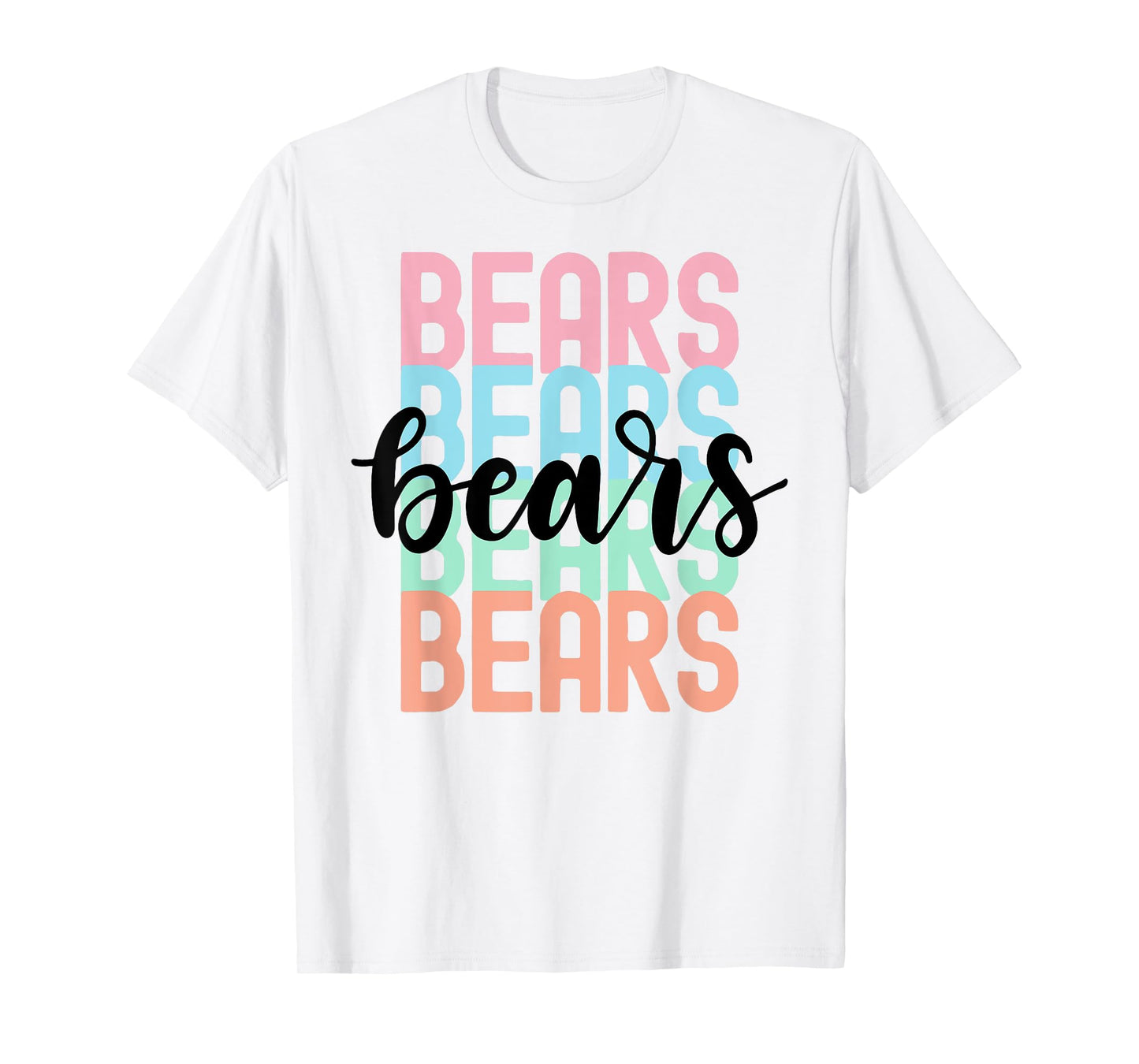 Bears Team Mascot School Spirit Game Night T-Shirt