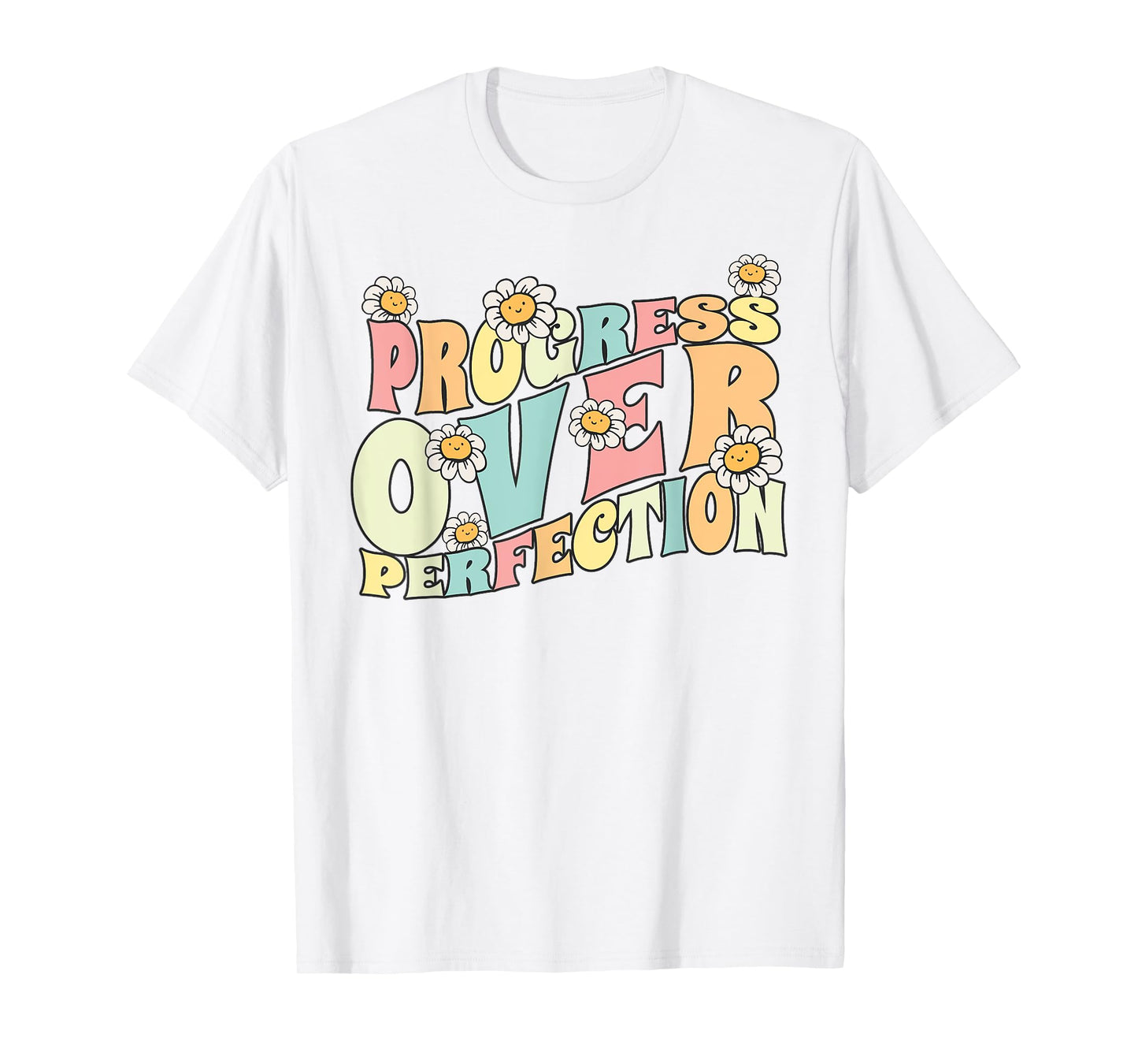Progress Over Perfection Back to School Teacher and Kids T-Shirt