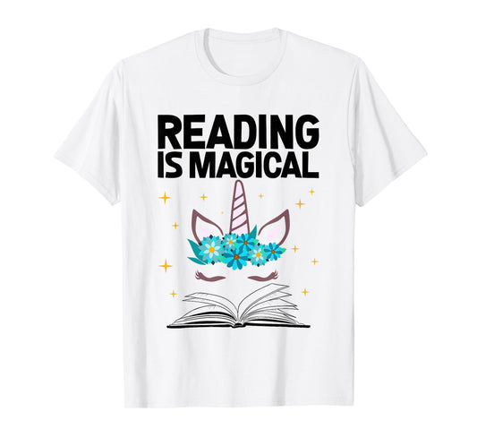 Reading Is Magical T-Shirt Unicorn Book Lover Shirts Gift T-Shirt