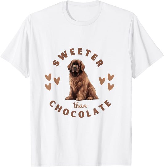 Brown Newfie Sweet Than Chocolate Newfoundland Dog Owner T-Shirt