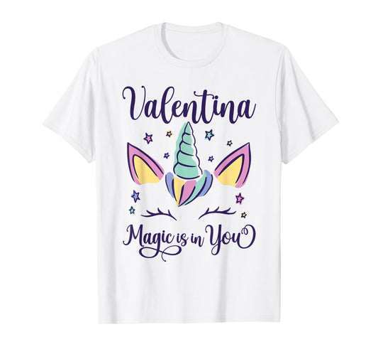 First Name Valentina Personalized I Love Valentina T-Shirt