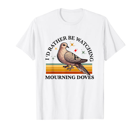 Mourning Dove Retro Vintage Bird Lover Women Men Girl Boys T-Shirt