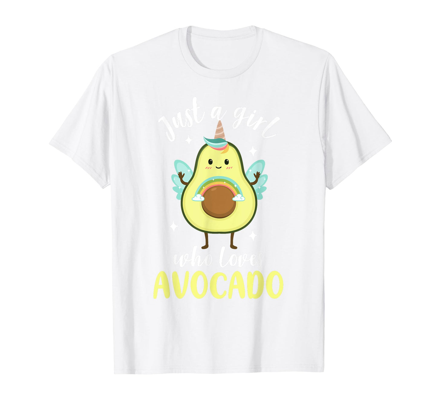 Avocado Shirt Kids Toddler Girl Just A Girl Loves Avocado T-Shirt