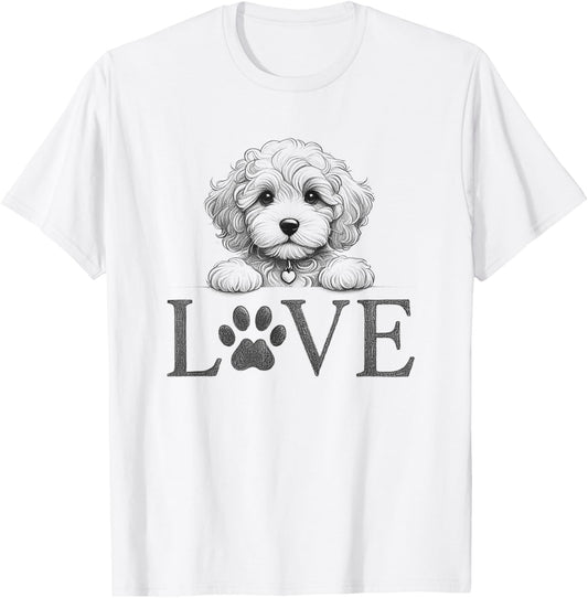 Cockapoo Dog Love Design T-Shirt