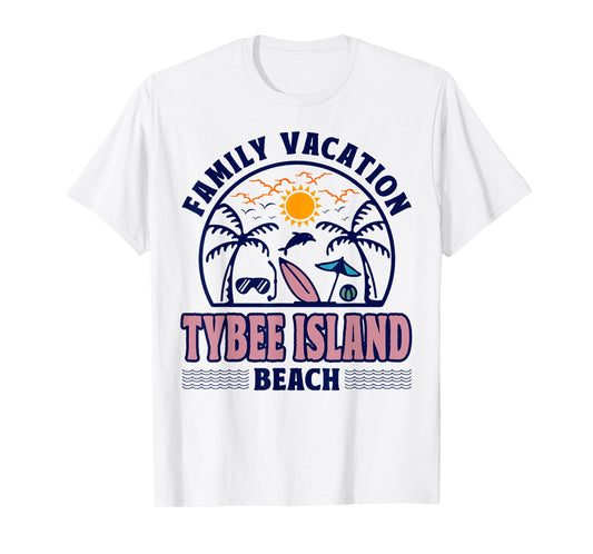 Georgia Family Vacation Tybee Island Beach T-Shirt for Men Women Kids