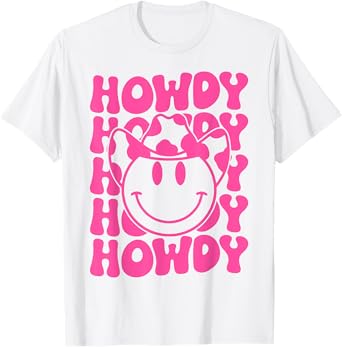 Groovy Howdy Rodeo Western Country Southern Cowgirl T-Shirt
