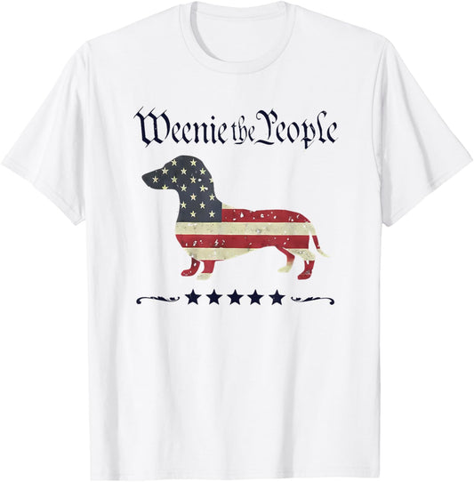 Weenie the People Dachshund 4th of July T-shirt