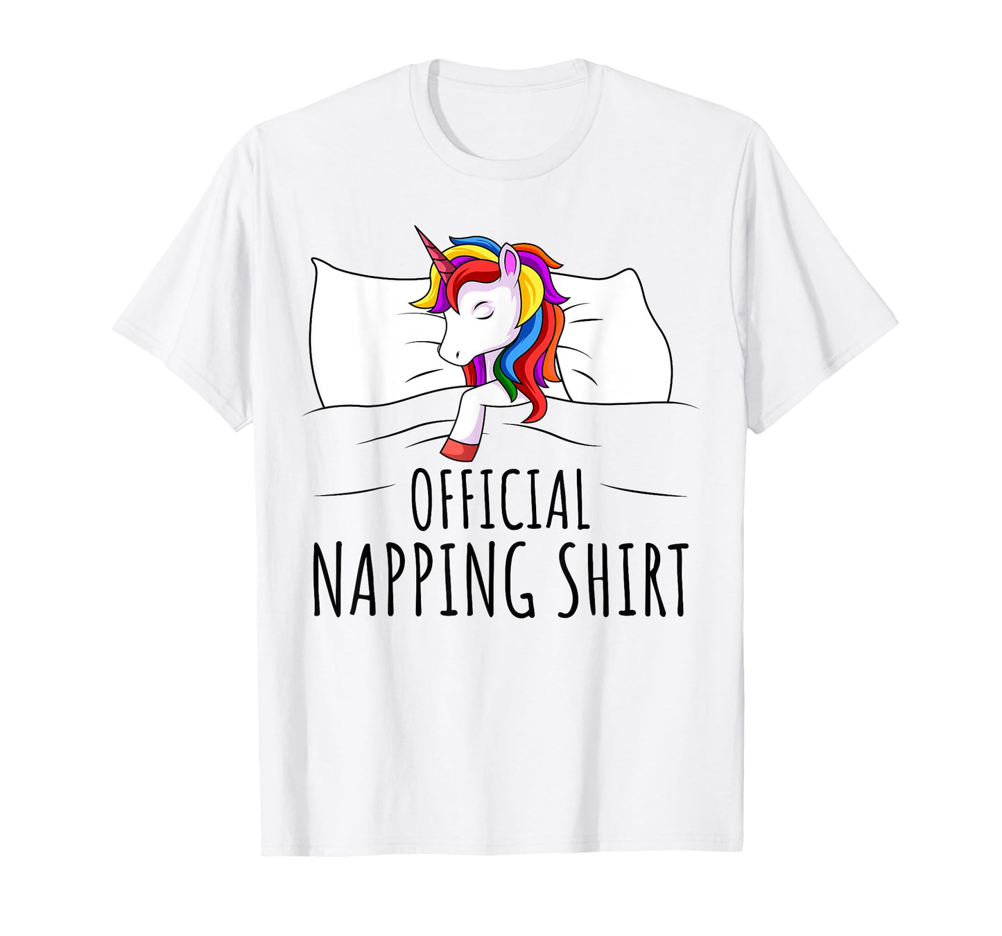 Sleeping Unicorn Girls Women Official Napping T-Shirt