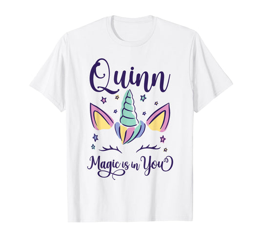 First Name Quinn Personalized I Love Quinn T-Shirt
