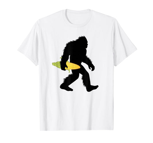 Bigfoot Corn T-Shirt, Maize Shucker Sasquatch Tee Apparel T-Shirt