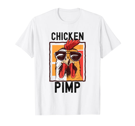 Chicken Pimp, Retro Vintage Farm Chicken Lover Gift T-Shirt