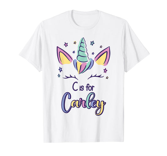 First Name Carley Personalized C Is For Carley T-Shirt