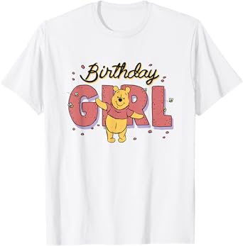 Disney Winnie the Pooh Birthday Girl Buzzing Bees T-Shirt