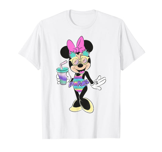 Disney - Minnie Mouse Unicorn Stripes and Pineapples T-Shirt