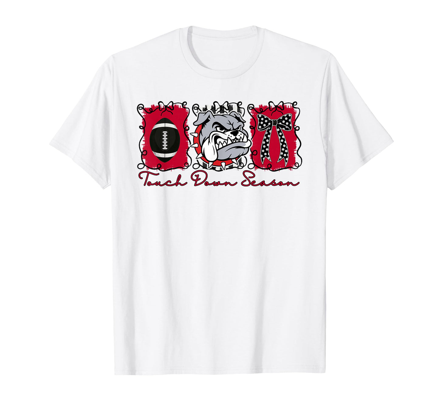 Bulldogs Football Game Day School Mascot Team Spirit T-Shirt