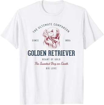 Retro Styled Vintage Golden Retriever T-Shirt