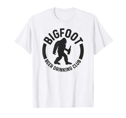 Bigfoot Beer Drinking Club Funny Sasquatch Believer Camping T-Shirt