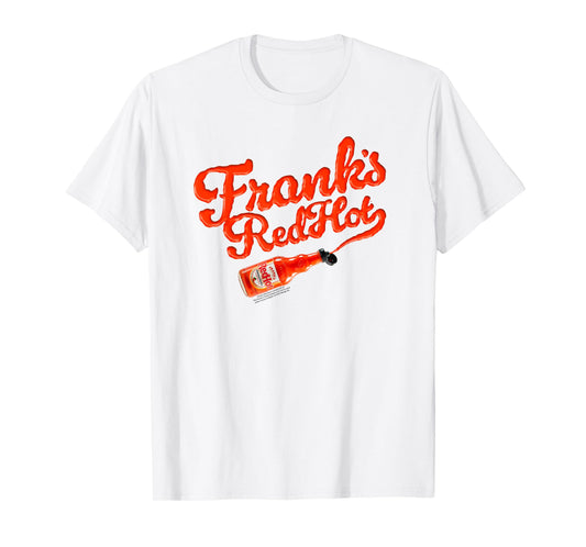 Frank's RedHot Sauce Logo with Bottle Funny T-Shirt