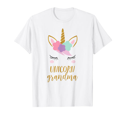 Grandma Unicorn Shirt, Cute Unicorn Grandma Gift T-Shirt