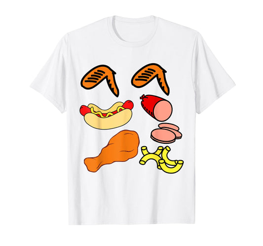 Chicken wing chicken wing hot dog and baloney funny food T-Shirt for Men Women Girls Kids