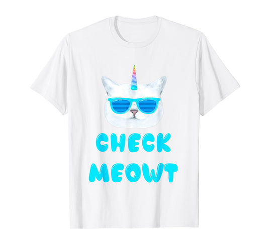 Check Meowt Caticorn T shirt T-Shirt