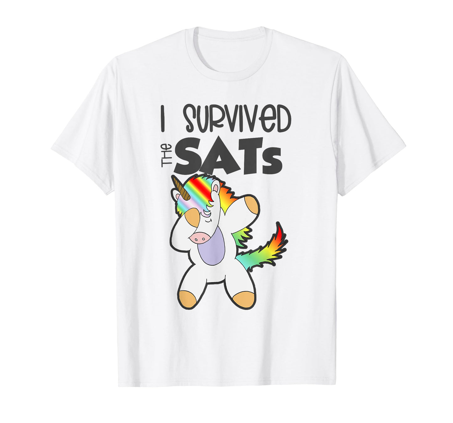 I Survived the SATs Dabbing Unicorn Test Day Exam Education T-Shirt