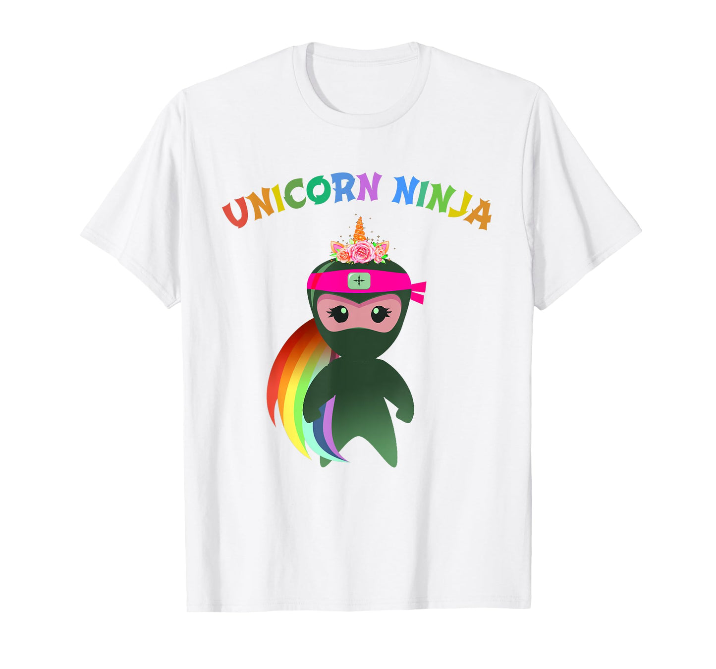 Funny Unicorn Ninja Disguise Spy Girls Kids Teachers Squad T-Shirt