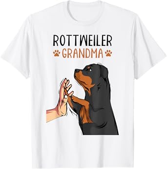 Rottweiler Grandma Rottie Dog Mom Funny Mother´s Day Men Women T-Shirt