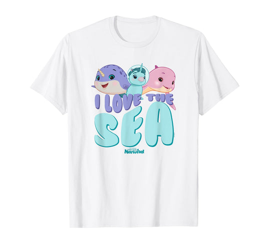 DreamWorks Not Quite Narwhal I Love the Sea T-Shirt