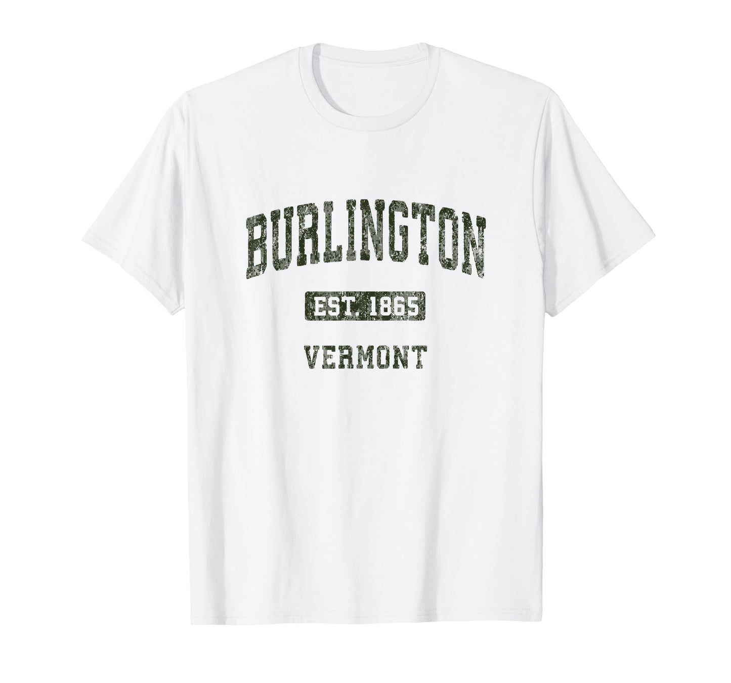Burlington Vermont VT Vintage Athletic Sports Design T-Shirt