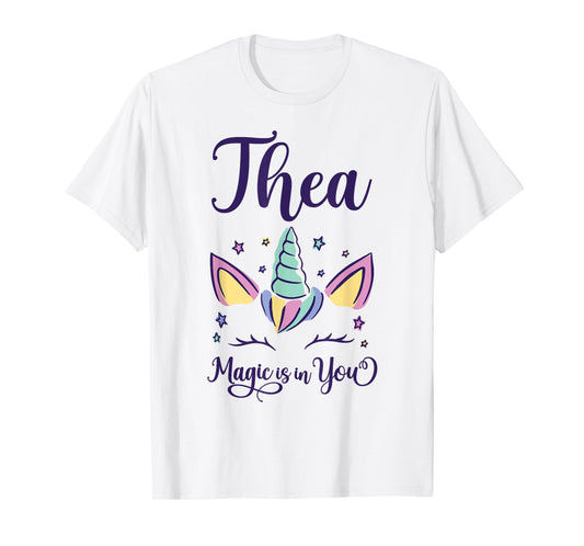 First Name Thea Personalized I Love Thea T-Shirt