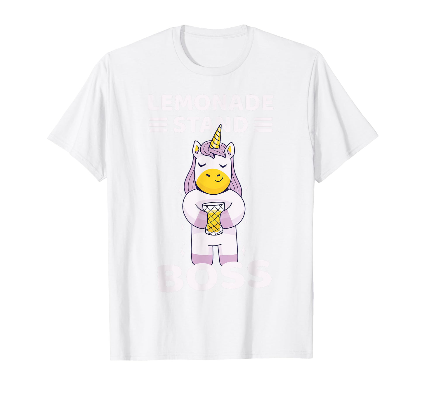 Lemonade Stand Boss Unicorn Girls T-Shirt
