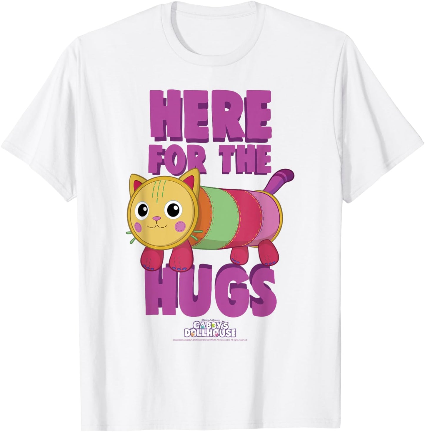 DreamWorks Gabby's Dollhouse Valentine's Day Pillow Cat T-Shirt