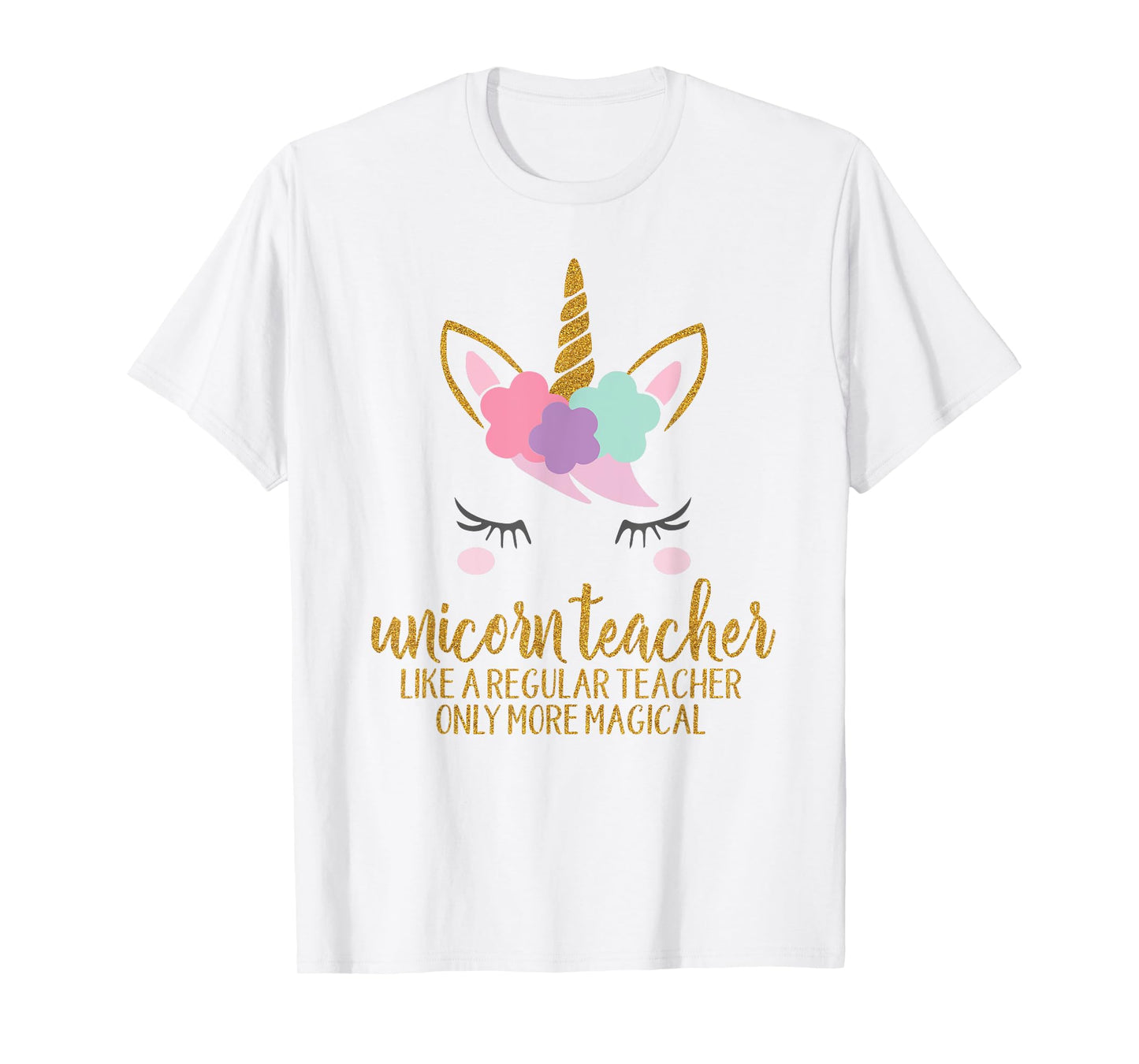 Unicorn Teacher Shirt for Women, School Teacher Gift T-Shirt