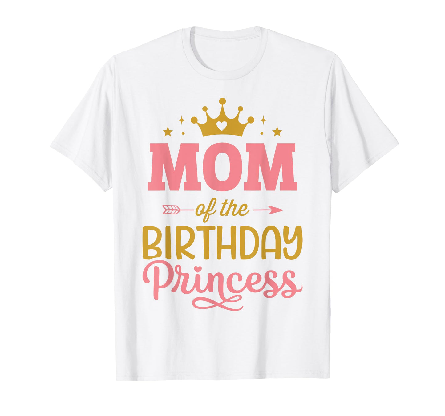 Mom of the birthday princess girl matching family party T-Shirt