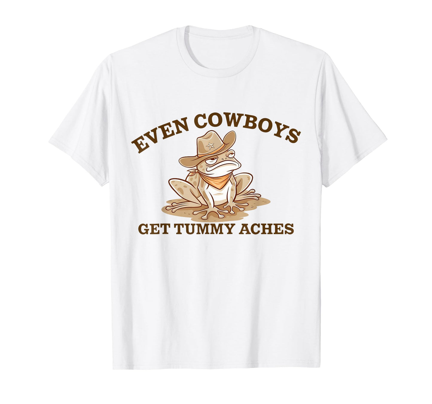 Stomach Ache Hurts Pun Even Cowboys Get Tummy Ache Survivor T-Shirt