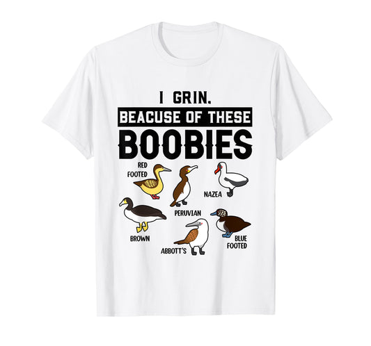Funny Booby Seabirds Collection Bird Watching Ornithologist T-Shirt