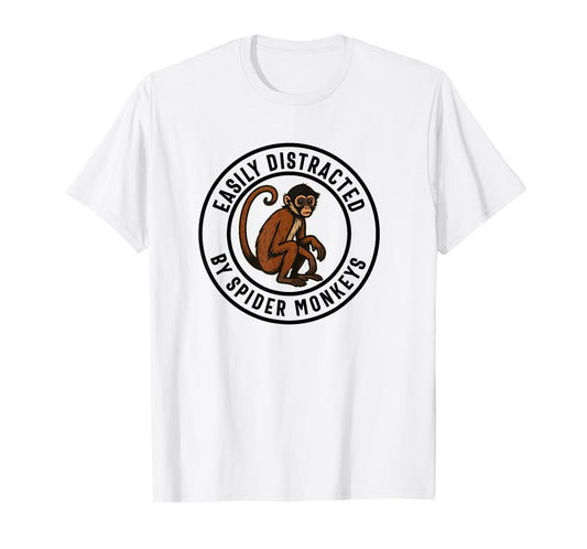Spider Monkey Lover Funny Men Women Boys Girls T-Shirt