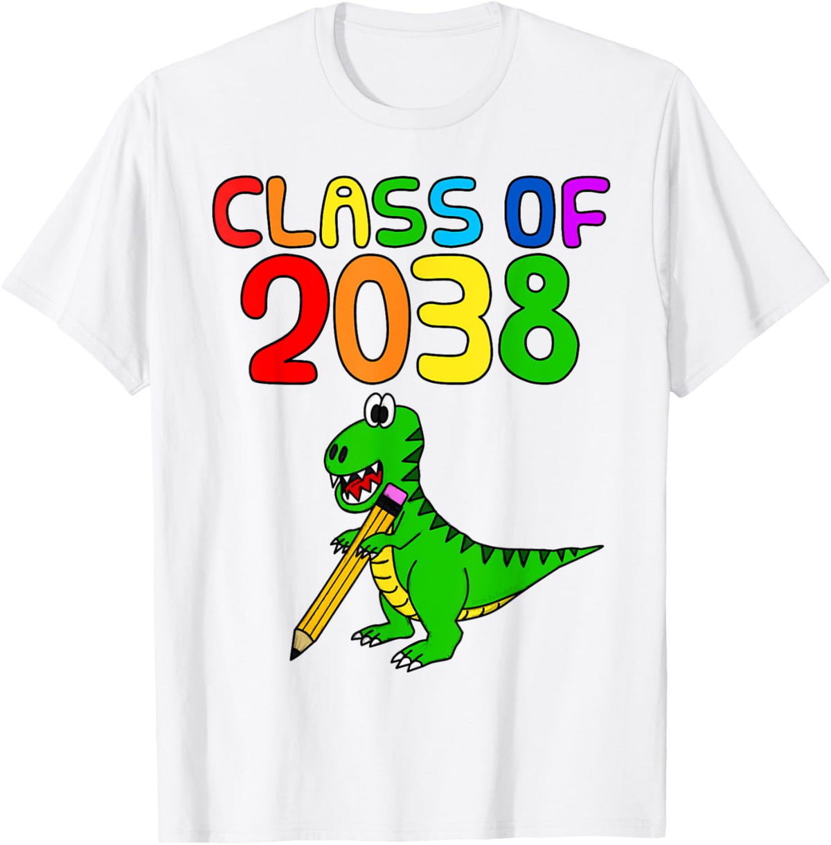Class Of 2038 T-Rex Dinosaur, School Kindergarten Teacher T-Shirt