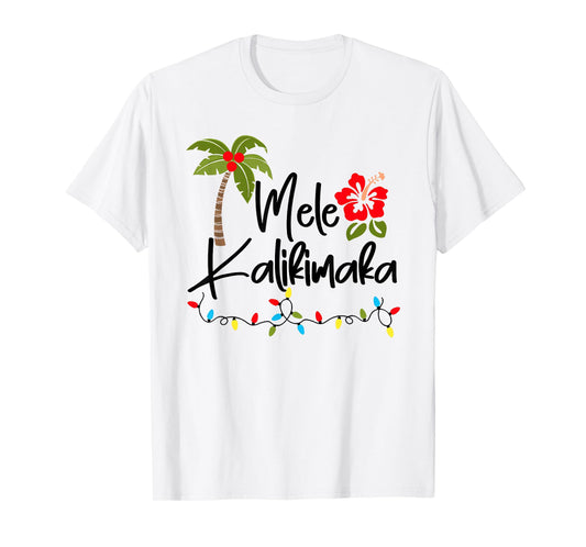 Mele Kalikimaka Tropical Christmas Hawaiian Xmas T-Shirt