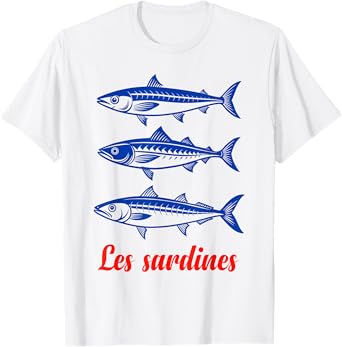 Sardines Tinned Fish Retro Aesthetic Italian Summer Graphic T-Shirt