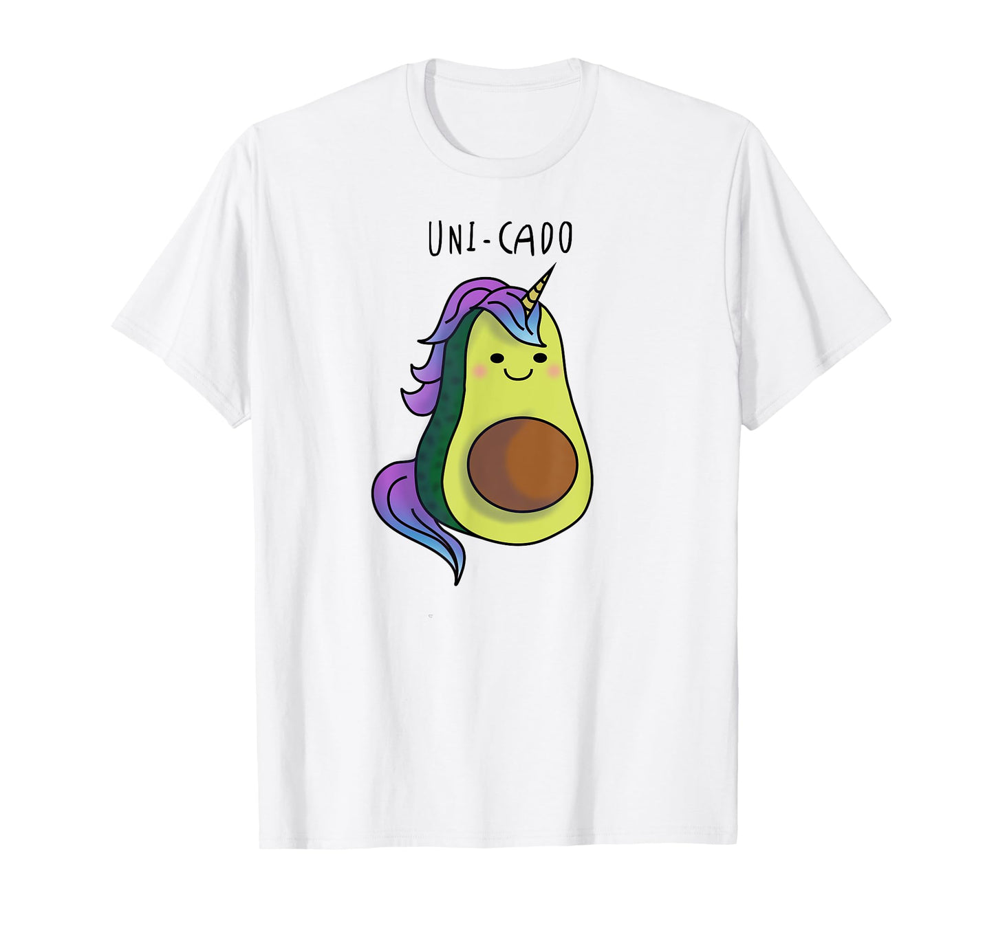 Uni Cado - Unicorn Avocado Vegan Birthday Christmas gift T-Shirt