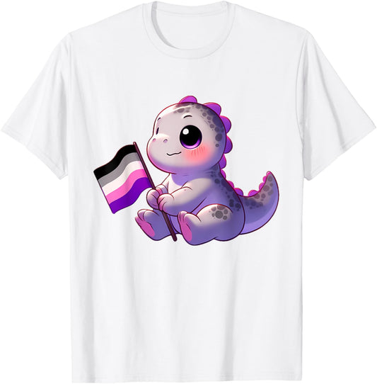Asexual Dinosaur Flag Pride T-Shirt