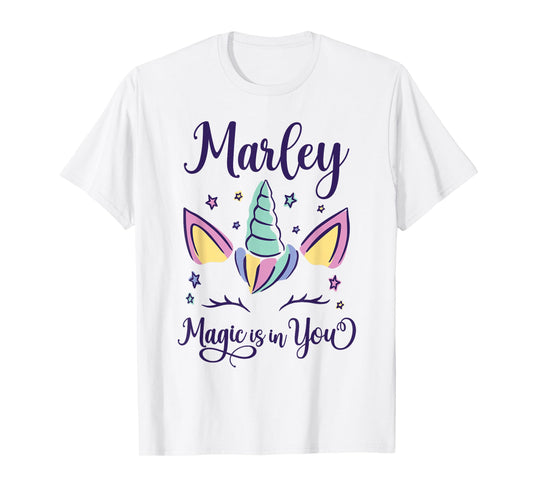 First Name Marley Personalized I Love Marley T-Shirt