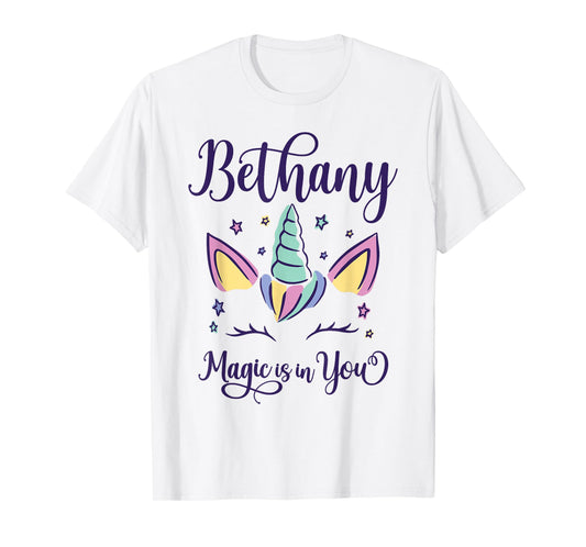First Name Bethany Personalized I Love Bethany T-Shirt