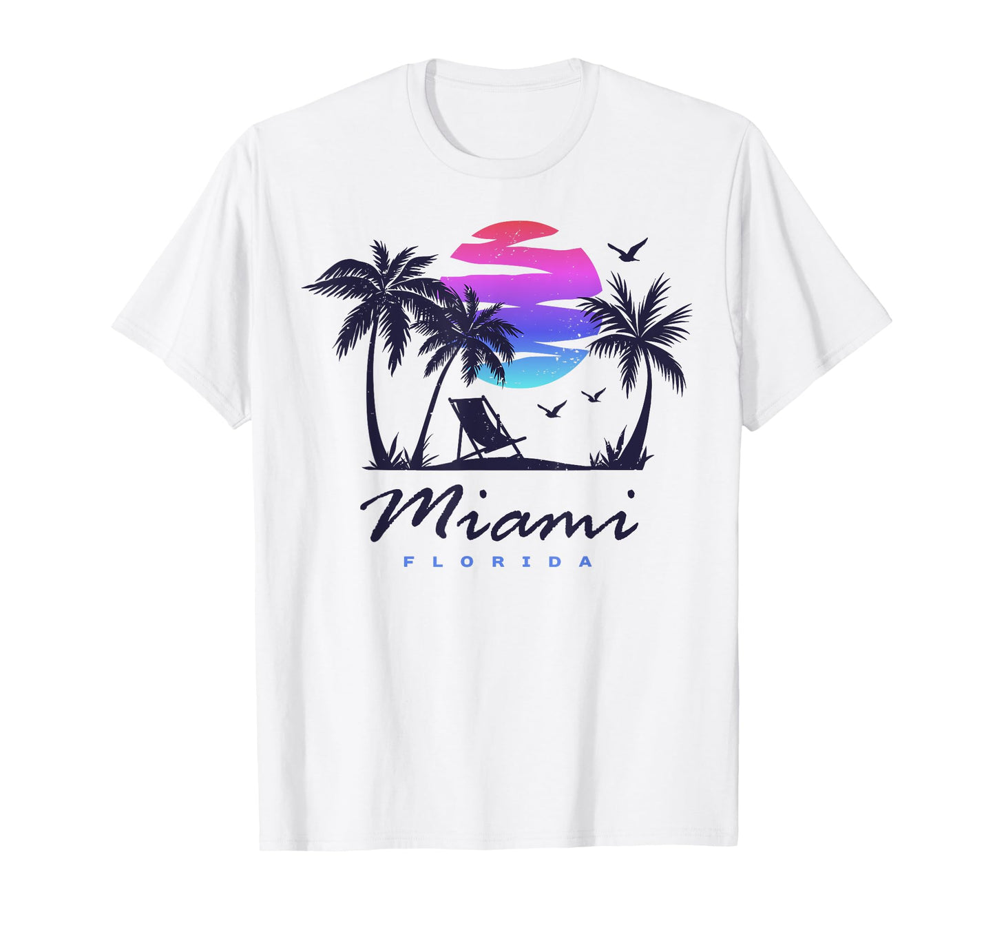 MIAMI Florida Beach Vacation Spring Break Honeymoon Vintage Men Women Kids T-Shirt