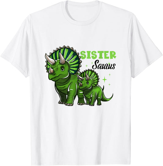Dinosaur Sister Sistersaurus Sisters Siblings T-Shirt