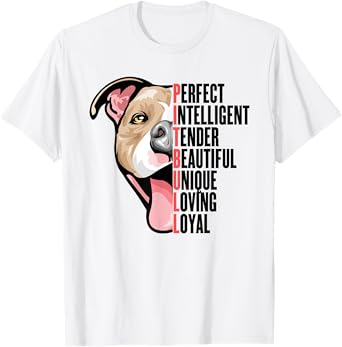 PABLO'S PAW PRINTS Pitbull Proud Pitbull Owners Unisex-Adults Kids T-Shirt Grey Small
