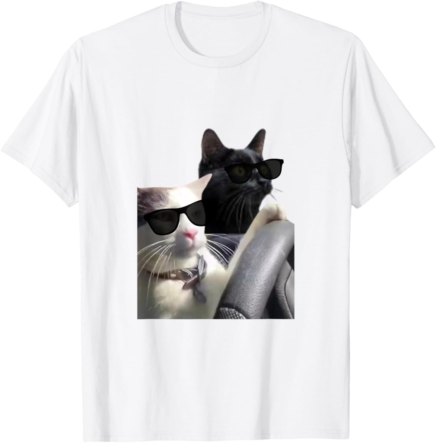 Funny cats driving a car T-Shirt